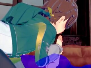 Konosuba yaoi - kazuma broche com ejaculações em sua boca - japonesa asiática mangá anime jogo x classificado clipe homossexual